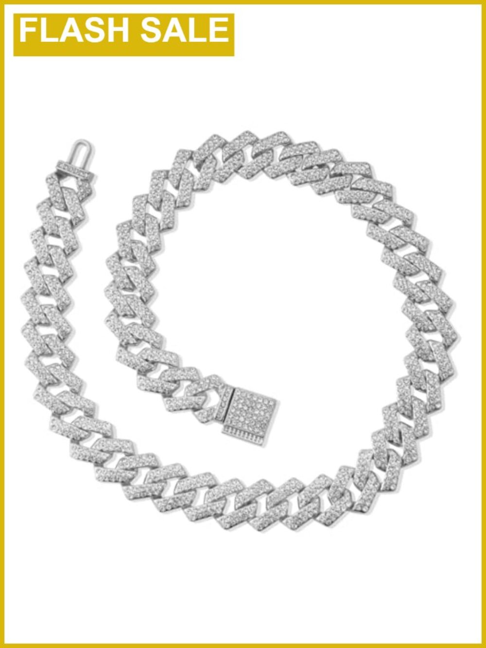 Cuban Link Chain Necklace 20 Inch Stainless Steel Hip Hop Men's Jewelry